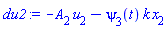du2 := -A[2]*u[2]-psi[3](t)*k*x[2]