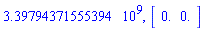 3.39794371555394*10^9, Vector[row](2, {(1) = 0., (2) = 0.})