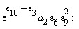exp(epsilon[10]-epsilon[3])*a[2]*epsilon[6]*epsilon[9]^2: