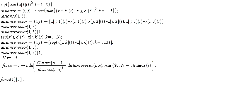 sqrt(sum(x[i](t)^2, i = 1 .. 3));