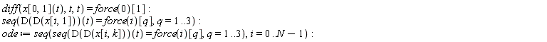 diff(x[0, 1](t), t, t) = force(0)[1]: