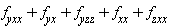 f[yxx]+f[yx]+f[yzz]+f[xx]+f[zxx]
