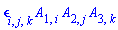 Physics:-LeviCivita[i, j, k]*A[1, i]*A[2, j]*A[3, k]