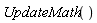 UpdateMath()