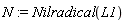 N := Nilradical(L1)