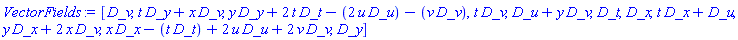 [_DG([["vector", "Euc", []], [[[5], 1]]]), _DG([["vector", "Euc", []], [[[2], t], [[5], x]]]), _DG([["vector", "Euc", []], [[[2], y], [[3], 2*t], [[4], -2*u], [[5], -v]]]), _DG([["vector", "Euc", []], [[[5], t]]]), _DG([["vector", "Euc", []], [[[4], 1], [[5], y]]]), _DG([["vector", "Euc", []], [[[3], 1]]]), _DG([["vector", "Euc", []], [[[1], 1]]]), _DG([["vector", "Euc", []], [[[1], t], [[4], 1]]]), _DG([["vector", "Euc", []], [[[1], y], [[5], 2*x]]]), _DG([["vector", "Euc", []], [[[1], x], [[3], -t], [[4], 2*u], [[5], 2*v]]]), _DG([["vector", "Euc", []], [[[2], 1]]])]