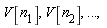 "V[`n__1`], V[`n__2`], ...,"