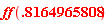 ff(.8164965808)
