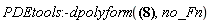 PDEtools:-dpolyform(f(x, y) = tan(y^2+x), no_Fn)