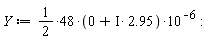 Y := (1/2*48)*(0+I*2.95)*10^(-6):
