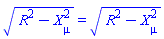 (R^2-Physics:-SpaceTimeVector[mu](X)^2)^(1/2) = (R^2-Physics:-SpaceTimeVector[mu](X)^2)^(1/2)