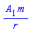 A[1](X)*m/r
