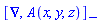 Physics:-Commutator(Physics:-Vectors:-Nabla, A(x, y, z))