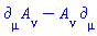 Physics:-`*`(Physics:-d_[mu], A[nu](X))-Physics:-`*`(A[nu](X), Physics:-d_[mu])