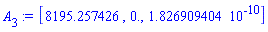 [8195.257426, 0., 0.1826909404e-9]