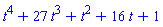 t^4+27*t^3+t^2+16*t+1