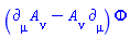 Physics:-`*`(Physics:-`*`(Physics:-d_[mu], A[nu](X))-Physics:-`*`(A[nu](X), Physics:-d_[mu]), Phi(X))
