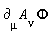 `&PartialD;`[mu]*A[nu]*Phi