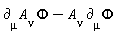 `&PartialD;`[mu]*A[nu]*Phi-`&PartialD;`[mu]*A[nu]*Phi