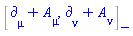 %Commutator(Physics:-d_[mu]+A[mu](X), Physics:-d_[nu]+A[nu](X))