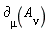 `&PartialD;`[mu](A[nu])