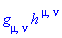 Physics:-g_[mu, nu]*h[`~mu`, `~nu`]