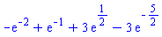 -exp(-2)+exp(-1)+3*exp(1/2)-3*exp(-5/2)