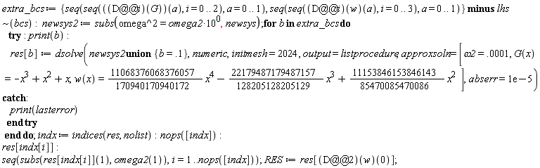Typesetting:-mrow(Typesetting:-mi("extra_bcs", italic = "true", mathvariant = "italic"), Typesetting:-mo(" ", mathvariant = "normal", fence = "false", separator = "false", stretchy = "false", symmetric = "false", largeop = "false", movablelimits = "false", accent = "false", lspace = "0.0em", rspace = "0.0em"), Typesetting:-mo("&coloneq;", mathvariant = "normal", fence = "false", separator = "false", stretchy = "false", symmetric = "false", largeop = "false", movablelimits = "false", accent = "false", lspace = "0.2777778em", rspace = "0.2777778em"), Typesetting:-mo(" ", mathvariant = "normal", fence = "false", separator = "false", stretchy = "false", symmetric = "false", largeop = "false", movablelimits = "false", accent = "false", lspace = "0.0em", rspace = "0.0em"), Typesetting:-mfenced(Typesetting:-mrow(Typesetting:-mi("seq", italic = "true", mathvariant = "italic"), Typesetting:-mfenced(Typesetting:-mrow(Typesetting:-mi("seq", italic = "true", mathvariant = "italic"), Typesetting:-mfenced(Typesetting:-mrow(Typesetting:-mfenced(Typesetting:-mrow(Typesetting:-mfenced(Typesetting:-mrow(Typesetting:-mi("D", italic = "false", mathvariant = "normal"), Typesetting:-mo("@@", mathvariant = "normal", fence = "false", separator = "false", stretchy = "false", symmetric = "false", largeop = "false", movablelimits = "false", accent = "false", lspace = "0.0em", rspace = "0.0em"), Typesetting:-mi("i", italic = "true", mathvariant = "italic")), mathvariant = "normal"), Typesetting:-mfenced(Typesetting:-mrow(Typesetting:-mi("G", italic = "true", mathvariant = "italic")), mathvariant = "normal")), mathvariant = "normal"), Typesetting:-mfenced(Typesetting:-mrow(Typesetting:-mi("a", italic = "true", mathvariant = "italic")), mathvariant = "normal"), Typesetting:-mo(",", mathvariant = "normal", fence = "false", separator = "true", stretchy = "false", symmetric = "false", largeop = "false", movablelimits = "false", accent = "false", lspace = "0.0em", rspace = "0.3333333em"), Typesetting:-mo(" ", mathvariant = "normal", fence = "false", separator = "false", stretchy = "false", symmetric = "false", largeop = "false", movablelimits = "false", accent = "false", lspace = "0.0em", rspace = "0.0em"), Typesetting:-mi("i", italic = "true", mathvariant = "italic"), Typesetting:-mo(" ", mathvariant = "normal", fence = "false", separator = "false", stretchy = "false", symmetric = "false", largeop = "false", movablelimits = "false", accent = "false", lspace = "0.0em", rspace = "0.0em"), Typesetting:-mo("=", mathvariant = "normal", fence = "false", separator = "false", stretchy = "false", symmetric = "false", largeop = "false", movablelimits = "false", accent = "false", lspace = "0.2777778em", rspace = "0.2777778em"), Typesetting:-mo(" ", mathvariant = "normal", fence = "false", separator = "false", stretchy = "false", symmetric = "false", largeop = "false", movablelimits = "false", accent = "false", lspace = "0.0em", rspace = "0.0em"), Typesetting:-mn("0", mathvariant = "normal"), Typesetting:-mo(" ", mathvariant = "normal", fence = "false", separator = "false", stretchy = "false", symmetric = "false", largeop = "false", movablelimits = "false", accent = "false", lspace = "0.0em", rspace = "0.0em"), Typesetting:-mo("..", mathvariant = "normal", fence = "false", separator = "false", stretchy = "false", symmetric = "false", largeop = "false", movablelimits = "false", accent = "false", lspace = "0.2222222em", rspace = "0.0em"), Typesetting:-mo(" ", mathvariant = "normal", fence = "false", separator = "false", stretchy = "false", symmetric = "false", largeop = "false", movablelimits = "false", accent = "false", lspace = "0.0em", rspace = "0.0em"), Typesetting:-mn("2", mathvariant = "normal")), mathvariant = "normal"), Typesetting:-mo(",", mathvariant = "normal", fence = "false", separator = "true", stretchy = "false", symmetric = "false", largeop = "false", movablelimits = "false", accent = "false", lspace = "0.0em", rspace = "0.3333333em"), Typesetting:-mo(" ", mathvariant = "normal", fence = "false", separator = "false", stretchy = "false", symmetric = "false", largeop = "false", movablelimits = "false", accent = "false", lspace = "0.0em", rspace = "0.0em"), Typesetting:-mi("a", italic = "true", mathvariant = "italic"), Typesetting:-mo(" ", mathvariant = "normal", fence = "false", separator = "false", stretchy = "false", symmetric = "false", largeop = "false", movablelimits = "false", accent = "false", lspace = "0.0em", rspace = "0.0em"), Typesetting:-mo("=", mathvariant = "normal", fence = "false", separator = "false", stretchy = "false", symmetric = "false", largeop = "false", movablelimits = "false", accent = "false", lspace = "0.2777778em", rspace = "0.2777778em"), Typesetting:-mo(" ", mathvariant = "normal", fence = "false", separator = "false", stretchy = "false", symmetric = "false", largeop = "false", movablelimits = "false", accent = "false", lspace = "0.0em", rspace = "0.0em"), Typesetting:-mn("0", mathvariant = "normal"), Typesetting:-mo(" ", mathvariant = "normal", fence = "false", separator = "false", stretchy = "false", symmetric = "false", largeop = "false", movablelimits = "false", accent = "false", lspace = "0.0em", rspace = "0.0em"), Typesetting:-mo("..", mathvariant = "normal", fence = "false", separator = "false", stretchy = "false", symmetric = "false", largeop = "false", movablelimits = "false", accent = "false", lspace = "0.2222222em", rspace = "0.0em"), Typesetting:-mo(" ", mathvariant = "normal", fence = "false", separator = "false", stretchy = "false", symmetric = "false", largeop = "false", movablelimits = "false", accent = "false", lspace = "0.0em", rspace = "0.0em"), Typesetting:-mn("1", mathvariant = "normal")), mathvariant = "normal"), Typesetting:-mo(",", mathvariant = "normal", fence = "false", separator = "true", stretchy = "false", symmetric = "false", largeop = "false", movablelimits = "false", accent = "false", lspace = "0.0em", rspace = "0.3333333em"), Typesetting:-mo(" ", mathvariant = "normal", fence = "false", separator = "false", stretchy = "false", symmetric = "false", largeop = "false", movablelimits = "false", accent = "false", lspace = "0.0em", rspace = "0.0em"), Typesetting:-mi("seq", italic = "true", mathvariant = "italic"), Typesetting:-mfenced(Typesetting:-mrow(Typesetting:-mi("seq", italic = "true", mathvariant = "italic"), Typesetting:-mfenced(Typesetting:-mrow(Typesetting:-mfenced(Typesetting:-mrow(Typesetting:-mi("D", italic = "false", mathvariant = "normal"), Typesetting:-mo("@@", mathvariant = "normal", fence = "false", separator = "false", stretchy = "false", symmetric = "false", largeop = "false", movablelimits = "false", accent = "false", lspace = "0.0em", rspace = "0.0em"), Typesetting:-mi("i", italic = "true", mathvariant = "italic")), mathvariant = "normal"), Typesetting:-mfenced(Typesetting:-mrow(Typesetting:-mi("w", italic = "true", mathvariant = "italic")), mathvariant = "normal"), Typesetting:-mfenced(Typesetting:-mrow(Typesetting:-mi("a", italic = "true", mathvariant = "italic")), mathvariant = "normal"), Typesetting:-mo(",", mathvariant = "normal", fence = "false", separator = "true", stretchy = "false", symmetric = "false", largeop = "false", movablelimits = "false", accent = "false", lspace = "0.0em", rspace = "0.3333333em"), Typesetting:-mo(" ", mathvariant = "normal", fence = "false", separator = "false", stretchy = "false", symmetric = "false", largeop = "false", movablelimits = "false", accent = "false", lspace = "0.0em", rspace = "0.0em"), Typesetting:-mi("i", italic = "true", mathvariant = "italic"), Typesetting:-mo(" ", mathvariant = "normal", fence = "false", separator = "false", stretchy = "false", symmetric = "false", largeop = "false", movablelimits = "false", accent = "false", lspace = "0.0em", rspace = "0.0em"), Typesetting:-mo("=", mathvariant = "normal", fence = "false", separator = "false", stretchy = "false", symmetric = "false", largeop = "false", movablelimits = "false", accent = "false", lspace = "0.2777778em", rspace = "0.2777778em"), Typesetting:-mo(" ", mathvariant = "normal", fence = "false", separator = "false", stretchy = "false", symmetric = "false", largeop = "false", movablelimits = "false", accent = "false", lspace = "0.0em", rspace = "0.0em"), Typesetting:-mn("0", mathvariant = "normal"), Typesetting:-mo(" ", mathvariant = "normal", fence = "false", separator = "false", stretchy = "false", symmetric = "false", largeop = "false", movablelimits = "false", accent = "false", lspace = "0.0em", rspace = "0.0em"), Typesetting:-mo("..", mathvariant = "normal", fence = "false", separator = "false", stretchy = "false", symmetric = "false", largeop = "false", movablelimits = "false", accent = "false", lspace = "0.2222222em", rspace = "0.0em"), Typesetting:-mo(" ", mathvariant = "normal", fence = "false", separator = "false", stretchy = "false", symmetric = "false", largeop = "false", movablelimits = "false", accent = "false", lspace = "0.0em", rspace = "0.0em"), Typesetting:-mn("3", mathvariant = "normal")), mathvariant = "normal"), Typesetting:-mo(",", mathvariant = "normal", fence = "false", separator = "true", stretchy = "false", symmetric = "false", largeop = "false", movablelimits = "false", accent = "false", lspace = "0.0em", rspace = "0.3333333em"), Typesetting:-mo(" ", mathvariant = "normal", fence = "false", separator = "false", stretchy = "false", symmetric = "false", largeop = "false", movablelimits = "false", accent = "false", lspace = "0.0em", rspace = "0.0em"), Typesetting:-mi("a", italic = "true", mathvariant = "italic"), Typesetting:-mo(" ", mathvariant = "normal", fence = "false", separator = "false", stretchy = "false", symmetric = "false", largeop = "false", movablelimits = "false", accent = "false", lspace = "0.0em", rspace = "0.0em"), Typesetting:-mo("=", mathvariant = "normal", fence = "false", separator = "false", stretchy = "false", symmetric = "false", largeop = "false", movablelimits = "false", accent = "false", lspace = "0.2777778em", rspace = "0.2777778em"), Typesetting:-mo(" ", mathvariant = "normal", fence = "false", separator = "false", stretchy = "false", symmetric = "false", largeop = "false", movablelimits = "false", accent = "false", lspace = "0.0em", rspace = "0.0em"), Typesetting:-mn("0", mathvariant = "normal"), Typesetting:-mo(" ", mathvariant = "normal", fence = "false", separator = "false", stretchy = "false", symmetric = "false", largeop = "false", movablelimits = "false", accent = "false", lspace = "0.0em", rspace = "0.0em"), Typesetting:-mo("..", mathvariant = "normal", fence = "false", separator = "false", stretchy = "false", symmetric = "false", largeop = "false", movablelimits = "false", accent = "false", lspace = "0.2222222em", rspace = "0.0em"), Typesetting:-mo(" ", mathvariant = "normal", fence = "false", separator = "false", stretchy = "false", symmetric = "false", largeop = "false", movablelimits = "false", accent = "false", lspace = "0.0em", rspace = "0.0em"), Typesetting:-mn("1", mathvariant = "normal")), mathvariant = "normal")), mathvariant = "normal", open = "{", close = "}"), Typesetting:-mo(" ", mathvariant = "normal", fence = "false", separator = "false", stretchy = "false", symmetric = "false", largeop = "false", movablelimits = "false", accent = "false", lspace = "0.0em", rspace = "0.0em"), Typesetting:-mo("minus", bold = "true", mathvariant = "bold", fontweight = "bold", fence = "false", separator = "false", stretchy = "false", symmetric = "false", largeop = "false", movablelimits = "false", accent = "false", lspace = "0.0em", rspace = "0.0em"), Typesetting:-mo(" ", mathvariant = "normal", fence = "false", separator = "false", stretchy = "false", symmetric = "false", largeop = "false", movablelimits = "false", accent = "false", lspace = "0.0em", rspace = "0.0em"), Typesetting:-mi("lhs", italic = "true", mathvariant = "italic"), Typesetting:-mo("~", mathvariant = "normal", fence = "false", separator = "false", stretchy = "false", symmetric = "false", largeop = "false", movablelimits = "false", accent = "false", lspace = "0.1111111em", rspace = "0.1111111em"), Typesetting:-mfenced(Typesetting:-mrow(Typesetting:-mi("bcs", italic = "true", mathvariant = "italic")), mathvariant = "normal"), Typesetting:-mo(":", mathvariant = "normal", fence = "false", separator = "false", stretchy = "false", symmetric = "false", largeop = "false", movablelimits = "false", accent = "false", lspace = "0.2777778em", rspace = "0.2777778em"), Typesetting:-mo(" ", mathvariant = "normal", fence = "false", separator = "false", stretchy = "false", symmetric = "false", largeop = "false", movablelimits = "false", accent = "false", lspace = "0.0em", rspace = "0.0em"), Typesetting:-mo(" ", mathvariant = "normal", fence = "false", separator = "false", stretchy = "false", symmetric = "false", largeop = "false", movablelimits = "false", accent = "false", lspace = "0.0em", rspace = "0.0em"), Typesetting:-mi("newsys2", italic = "true", mathvariant = "italic"), Typesetting:-mo("&coloneq;", mathvariant = "normal", fence = "false", separator = "false", stretchy = "false", symmetric = "false", largeop = "false", movablelimits = "false", accent = "false", lspace = "0.2777778em", rspace = "0.2777778em"), Typesetting:-mi("subs", italic = "true", mathvariant = "italic"), Typesetting:-mfenced(Typesetting:-mrow(Typesetting:-mi("omega", italic = "false", mathvariant = "normal"), Typesetting:-mo("^", mathvariant = "normal", fence = "false", separator = "false", stretchy = "false", symmetric = "false", largeop = "false", movablelimits = "false", accent = "false", lspace = "0.1111111em", rspace = "0.1111111em"), Typesetting:-mn("2", mathvariant = "normal"), Typesetting:-mo("=", mathvariant = "normal", fence = "false", separator = "false", stretchy = "false", symmetric = "false", largeop = "false", movablelimits = "false", accent = "false", lspace = "0.2777778em", rspace = "0.2777778em"), Typesetting:-mi("omega2", italic = "true", mathvariant = "italic"), Typesetting:-mo("&sdot;", mathvariant = "normal", fence = "false", separator = "false", stretchy = "false", symmetric = "false", largeop = "false", movablelimits = "false", accent = "false", lspace = "0.0em", rspace = "0.0em"), Typesetting:-msup(Typesetting:-mn("10", mathvariant = "normal"), Typesetting:-mrow(Typesetting:-mn("0", mathvariant = "normal")), superscriptshift = "0"), Typesetting:-mi(""), Typesetting:-mo(",", foreground = "[255,0,0]", mathvariant = "normal", fence = "false", separator = "true", stretchy = "false", symmetric = "false", largeop = "false", movablelimits = "false", accent = "false", lspace = "0.0em", rspace = "0.3333333em"), Typesetting:-mi("newsys", italic = "true", mathvariant = "italic")), mathvariant = "normal"), Typesetting:-mo(";", mathvariant = "normal", fence = "false", separator = "true", stretchy = "false", symmetric = "false", largeop = "false", movablelimits = "false", accent = "false", lspace = "0.0em", rspace = "0.2777778em"), Typesetting:-mo("for", bold = "true", mathvariant = "bold", fontweight = "bold", fence = "false", separator = "false", stretchy = "false", symmetric = "false", largeop = "false", movablelimits = "false", accent = "false", lspace = "0.0em", rspace = "0.0em"), Typesetting:-mo(" ", mathvariant = "normal", fence = "false", separator = "false", stretchy = "false", symmetric = "false", largeop = "false", movablelimits = "false", accent = "false", lspace = "0.0em", rspace = "0.0em"), Typesetting:-mi("b", italic = "true", mathvariant = "italic"), Typesetting:-mo(" ", mathvariant = "normal", fence = "false", separator = "false", stretchy = "false", symmetric = "false", largeop = "false", movablelimits = "false", accent = "false", lspace = "0.0em", rspace = "0.0em"), Typesetting:-mo("in", bold = "true", mathvariant = "bold", fontweight = "bold", fence = "false", separator = "false", stretchy = "false", symmetric = "false", largeop = "false", movablelimits = "false", accent = "false", lspace = "0.0em", rspace = "0.0em"), Typesetting:-mo(" ", mathvariant = "normal", fence = "false", separator = "false", stretchy = "false", symmetric = "false", largeop = "false", movablelimits = "false", accent = "false", lspace = "0.0em", rspace = "0.0em"), Typesetting:-mi("extra_bcs", italic = "true", mathvariant = "italic"), Typesetting:-mo(" ", mathvariant = "normal", fence = "false", separator = "false", stretchy = "false", symmetric = "false", largeop = "false", movablelimits = "false", accent = "false", lspace = "0.0em", rspace = "0.0em"), Typesetting:-mo("do", bold = "true", mathvariant = "bold", fontweight = "bold", fence = "false", separator = "false", stretchy = "false", symmetric = "false", largeop = "false", movablelimits = "false", accent = "false", lspace = "0.0em", rspace = "0.0em"), Typesetting:-mspace(height = "0.0ex", width = "0.0em", depth = "0.0ex", linebreak = "newline"), Typesetting:-mo(" ", mathvariant = "normal", fence = "false", separator = "false", stretchy = "false", symmetric = "false", largeop = "false", movablelimits = "false", accent = "false", lspace = "0.0em", rspace = "0.0em"), Typesetting:-mo(" ", mathvariant = "normal", fence = "false", separator = "false", stretchy = "false", symmetric = "false", largeop = "false", movablelimits = "false", accent = "false", lspace = "0.0em", rspace = "0.0em"), Typesetting:-mo(" ", mathvariant = "normal", fence = "false", separator = "false", stretchy = "false", symmetric = "false", largeop = "false", movablelimits = "false", accent = "false", lspace = "0.0em", rspace = "0.0em"), Typesetting:-mo("try", bold = "true", mathvariant = "bold", fontweight = "bold", fence = "false", separator = "false", stretchy = "false", symmetric = "false", largeop = "false", movablelimits = "false", accent = "false", lspace = "0.0em", rspace = "0.0em"), Typesetting:-mo(" ", mathvariant = "normal", fence = "false", separator = "false", stretchy = "false", symmetric = "false", largeop = "false", movablelimits = "false", accent = "false", lspace = "0.0em", rspace = "0.0em"), Typesetting:-mo(":", mathvariant = "normal", fence = "false", separator = "false", stretchy = "false", symmetric = "false", largeop = "false", movablelimits = "false", accent = "false", lspace = "0.2777778em", rspace = "0.2777778em"), Typesetting:-mo(" ", mathvariant = "normal", fence = "false", separator = "false", stretchy = "false", symmetric = "false", largeop = "false", movablelimits = "false", accent = "false", lspace = "0.0em", rspace = "0.0em"), Typesetting:-mi("print", italic = "true", mathvariant = "italic"), Typesetting:-mfenced(Typesetting:-mrow(Typesetting:-mi("b", italic = "true", mathvariant = "italic")), mathvariant = "normal"), Typesetting:-mo(":", mathvariant = "normal", fence = "false", separator = "false", stretchy = "false", symmetric = "false", largeop = "false", movablelimits = "false", accent = "false", lspace = "0.2777778em", rspace = "0.2777778em"), Typesetting:-mspace(height = "0.0ex", width = "0.0em", depth = "0.0ex", linebreak = "newline"), Typesetting:-mspace(height = "0.0ex", width = "0.0em", depth = "0.0ex", linebreak = "auto"), Typesetting:-mo(" ", mathvariant = "normal", fence = "false", separator = "false", stretchy = "false", symmetric = "false", largeop = "false", movablelimits = "false", accent = "false", lspace = "0.0em", rspace = "0.0em"), Typesetting:-mo(" ", mathvariant = "normal", fence = "false", separator = "false", stretchy = "false", symmetric = "false", largeop = "false", movablelimits = "false", accent = "false", lspace = "0.0em", rspace = "0.0em"), Typesetting:-mo(" ", mathvariant = "normal", fence = "false", separator = "false", stretchy = "false", symmetric = "false", largeop = "false", movablelimits = "false", accent = "false", lspace = "0.0em", rspace = "0.0em"), Typesetting:-mo(" ", mathvariant = "normal", fence = "false", separator = "false", stretchy = "false", symmetric = "false", largeop = "false", movablelimits = "false", accent = "false", lspace = "0.0em", rspace = "0.0em"), Typesetting:-mi("res", italic = "true", mathvariant = "italic"), Typesetting:-mfenced(Typesetting:-mrow(Typesetting:-mi("b", italic = "true", mathvariant = "italic")), mathvariant = "normal", open = "[", close = "]"), Typesetting:-mo("&coloneq;", mathvariant = "normal", fence = "false", separator = "false", stretchy = "false", symmetric = "false", largeop = "false", movablelimits = "false", accent = "false", lspace = "0.2777778em", rspace = "0.2777778em"), Typesetting:-mi("dsolve", italic = "true", mathvariant = "italic"), Typesetting:-mfenced(Typesetting:-mrow(Typesetting:-mi("newsys2", italic = "true", mathvariant = "italic"), Typesetting:-mo(" ", mathvariant = "normal", fence = "false", separator = "false", stretchy = "false", symmetric = "false", largeop = "false", movablelimits = "false", accent = "false", lspace = "0.0em", rspace = "0.0em"), Typesetting:-mo("union", bold = "true", mathvariant = "bold", fontweight = "bold", fence = "false", separator = "false", stretchy = "false", symmetric = "false", largeop = "false", movablelimits = "false", accent = "false", lspace = "0.0em", rspace = "0.0em"), Typesetting:-mo(" ", mathvariant = "normal", fence = "false", separator = "false", stretchy = "false", symmetric = "false", largeop = "false", movablelimits = "false", accent = "false", lspace = "0.0em", rspace = "0.0em"), Typesetting:-mfenced(Typesetting:-mrow(Typesetting:-mi("b", italic = "true", mathvariant = "italic"), Typesetting:-mo("=", mathvariant = "normal", fence = "false", separator = "false", stretchy = "false", symmetric = "false", largeop = "false", movablelimits = "false", accent = "false", lspace = "0.2777778em", rspace = "0.2777778em"), Typesetting:-mn(".1", mathvariant = "normal")), mathvariant = "normal", open = "{", close = "}"), Typesetting:-mo(",", mathvariant = "normal", fence = "false", separator = "true", stretchy = "false", symmetric = "false", largeop = "false", movablelimits = "false", accent = "false", lspace = "0.0em", rspace = "0.3333333em"), Typesetting:-mi("numeric", italic = "true", mathvariant = "italic"), Typesetting:-mo(",", mathvariant = "normal", fence = "false", separator = "true", stretchy = "false", symmetric = "false", largeop = "false", movablelimits = "false", accent = "false", lspace = "0.0em", rspace = "0.3333333em"), Typesetting:-mi("initmesh", italic = "true", mathvariant = "italic"), Typesetting:-mo(" ", mathvariant = "normal", fence = "false", separator = "false", stretchy = "false", symmetric = "false", largeop = "false", movablelimits = "false", accent = "false", lspace = "0.0em", rspace = "0.0em"), Typesetting:-mo("=", mathvariant = "normal", fence = "false", separator = "false", stretchy = "false", symmetric = "false", largeop = "false", movablelimits = "false", accent = "false", lspace = "0.2777778em", rspace = "0.2777778em"), Typesetting:-mn("2024", mathvariant = "normal"), Typesetting:-mo(",", mathvariant = "normal", fence = "false", separator = "true", stretchy = "false", symmetric = "false", largeop = "false", movablelimits = "false", accent = "false", lspace = "0.0em", rspace = "0.3333333em"), Typesetting:-mo(" ", mathvariant = "normal", fence = "false", separator = "false", stretchy = "false", symmetric = "false", largeop = "false", movablelimits = "false", accent = "false", lspace = "0.0em", rspace = "0.0em"), Typesetting:-mi("output", italic = "true", mathvariant = "italic"), Typesetting:-mo("=", mathvariant = "normal", fence = "false", separator = "false", stretchy = "false", symmetric = "false", largeop = "false", movablelimits = "false", accent = "false", lspace = "0.2777778em", rspace = "0.2777778em"), Typesetting:-mi("listprocedure", italic = "true", mathvariant = "italic"), Typesetting:-mo(",", mathvariant = "normal", fence = "false", separator = "true", stretchy = "false", symmetric = "false", largeop = "false", movablelimits = "false", accent = "false", lspace = "0.0em", rspace = "0.3333333em"), Typesetting:-mi("approxsoln", italic = "true", mathvariant = "italic"), Typesetting:-mo(" ", mathvariant = "normal", fence = "false", separator = "false", stretchy = "false", symmetric = "false", largeop = "false", movablelimits = "false", accent = "false", lspace = "0.0em", rspace = "0.0em"), Typesetting:-mo("=", mathvariant = "normal", fence = "false", separator = "false", stretchy = "false", symmetric = "false", largeop = "false", movablelimits = "false", accent = "false", lspace = "0.2777778em", rspace = "0.2777778em"), Typesetting:-mo(" ", mathvariant = "normal", fence = "false", separator = "false", stretchy = "false", symmetric = "false", largeop = "false", movablelimits = "false", accent = "false", lspace = "0.0em", rspace = "0.0em"), Typesetting:-mfenced(Typesetting:-mrow(Typesetting:-mi("ω2", italic = "true", mathvariant = "italic"), Typesetting:-mo("=", mathvariant = "normal", fence = "false", separator = "false", stretchy = "false", symmetric = "false", largeop = "false", movablelimits = "false", accent = "false", lspace = "0.2777778em", rspace = "0.2777778em"), Typesetting:-mn(".0001", mathvariant = "normal"), Typesetting:-mo(",", mathvariant = "normal", fence = "false", separator = "true", stretchy = "false", symmetric = "false", largeop = "false", movablelimits = "false", accent = "false", lspace = "0.0em", rspace = "0.3333333em"), Typesetting:-mo(" ", mathvariant = "normal", fence = "false", separator = "false", stretchy = "false", symmetric = "false", largeop = "false", movablelimits = "false", accent = "false", lspace = "0.0em", rspace = "0.0em"), Typesetting:-mrow(Typesetting:-mi("G", italic = "true", mathvariant = "italic"), Typesetting:-mo("&ApplyFunction;", family = "Times New Roman", size = "12", bold = "false", italic = "false", underline = "false", subscript = "false", superscript = "false", foreground = "[0,0,0]", background = "[255,255,255]", opaque = "false", executable = "false", readonly = "false", composed = "false", converted = "false", imselected = "false", placeholder = "false", `selection-placeholder` = "false", mathvariant = "normal", fence = "unset", separator = "unset", stretchy = "unset", symmetric = "unset", largeop = "unset", movablelimits = "unset", accent = "unset", lspace = "0.0em", rspace = "0.0em"), Typesetting:-mfenced(Typesetting:-mrow(Typesetting:-mi("x", italic = "true", mathvariant = "italic")), mathvariant = "normal")), Typesetting:-mo("=", mathvariant = "normal", fence = "false", separator = "false", stretchy = "false", symmetric = "false", largeop = "false", movablelimits = "false", accent = "false", lspace = "0.2777778em", rspace = "0.2777778em"), Typesetting:-mrow(Typesetting:-mo("&uminus0;", mathvariant = "normal", fence = "false", separator = "false", stretchy = "false", symmetric = "false", largeop = "false", movablelimits = "false", accent = "false", lspace = "0.2222222em", rspace = "0.2222222em"), Typesetting:-mrow(Typesetting:-msup(Typesetting:-mi("x", italic = "true", mathvariant = "italic"), Typesetting:-mn("3", mathvariant = "normal"), superscriptshift = "0")), Typesetting:-mo("+", mathvariant = "normal", fence = "false", separator = "false", stretchy = "false", symmetric = "false", largeop = "false", movablelimits = "false", accent = "false", lspace = "0.2222222em", rspace = "0.2222222em"), Typesetting:-mrow(Typesetting:-msup(Typesetting:-mi("x", italic = "true", mathvariant = "italic"), Typesetting:-mn("2", mathvariant = "normal"), superscriptshift = "0")), Typesetting:-mo("+", mathvariant = "normal", fence = "false", separator = "false", stretchy = "false", symmetric = "false", largeop = "false", movablelimits = "false", accent = "false", lspace = "0.2222222em", rspace = "0.2222222em"), Typesetting:-mi("x", italic = "true", mathvariant = "italic")), Typesetting:-mo(",", mathvariant = "normal", fence = "false", separator = "true", stretchy = "false", symmetric = "false", largeop = "false", movablelimits = "false", accent = "false", lspace = "0.0em", rspace = "0.3333333em"), Typesetting:-mrow(Typesetting:-mi("w", italic = "true", mathvariant = "italic"), Typesetting:-mo("&ApplyFunction;", family = "Times New Roman", size = "12", bold = "false", italic = "false", underline = "false", subscript = "false", superscript = "false", foreground = "[0,0,0]", background = "[255,255,255]", opaque = "false", executable = "false", readonly = "false", composed = "false", converted = "false", imselected = "false", placeholder = "false", `selection-placeholder` = "false", mathvariant = "normal", fence = "unset", separator = "unset", stretchy = "unset", symmetric = "unset", largeop = "unset", movablelimits = "unset", accent = "unset", lspace = "0.0em", rspace = "0.0em"), Typesetting:-mfenced(Typesetting:-mrow(Typesetting:-mi("x", italic = "true", mathvariant = "italic")), mathvariant = "normal")), Typesetting:-mo("=", mathvariant = "normal", fence = "false", separator = "false", stretchy = "false", symmetric = "false", largeop = "false", movablelimits = "false", accent = "false", lspace = "0.2777778em", rspace = "0.2777778em"), Typesetting:-mrow(Typesetting:-mi(""), Typesetting:-mrow(Typesetting:-mfrac(Typesetting:-mn("11068376068376057", mathvariant = "normal"), Typesetting:-mn("170940170940172", mathvariant = "normal"), linethickness = "1", denomalign = "center", numalign = "center", bevelled = "false"), Typesetting:-mo("&InvisibleTimes;", mathvariant = "normal", fence = "false", separator = "false", stretchy = "false", symmetric = "false", largeop = "false", movablelimits = "false", accent = "false", lspace = "0.0em", rspace = "0.0em"), Typesetting:-mrow(Typesetting:-msup(Typesetting:-mi("x", italic = "true", mathvariant = "italic"), Typesetting:-mn("4", mathvariant = "normal"), superscriptshift = "0")), Typesetting:-mi("")), Typesetting:-mo("&minus;", mathvariant = "normal", fence = "false", separator = "false", stretchy = "false", symmetric = "false", largeop = "false", movablelimits = "false", accent = "false", lspace = "0.2222222em", rspace = "0.2222222em"), Typesetting:-mrow(Typesetting:-mfrac(Typesetting:-mn("22179487179487157", mathvariant = "normal"), Typesetting:-mn("128205128205129", mathvariant = "normal"), linethickness = "1", denomalign = "center", numalign = "center", bevelled = "false"), Typesetting:-mo("&InvisibleTimes;", mathvariant = "normal", fence = "false", separator = "false", stretchy = "false", symmetric = "false", largeop = "false", movablelimits = "false", accent = "false", lspace = "0.0em", rspace = "0.0em"), Typesetting:-mrow(Typesetting:-msup(Typesetting:-mi("x", italic = "true", mathvariant = "italic"), Typesetting:-mn("3", mathvariant = "normal"), superscriptshift = "0")), Typesetting:-mi("")), Typesetting:-mo("+", mathvariant = "normal", fence = "false", separator = "false", stretchy = "false", symmetric = "false", largeop = "false", movablelimits = "false", accent = "false", lspace = "0.2222222em", rspace = "0.2222222em"), Typesetting:-mrow(Typesetting:-mfrac(Typesetting:-mn("11153846153846143", mathvariant = "normal"), Typesetting:-mn("85470085470086", mathvariant = "normal"), linethickness = "1", denomalign = "center", numalign = "center", bevelled = "false"), Typesetting:-mo("&InvisibleTimes;", mathvariant = "normal", fence = "false", separator = "false", stretchy = "false", symmetric = "false", largeop = "false", movablelimits = "false", accent = "false", lspace = "0.0em", rspace = "0.0em"), Typesetting:-mrow(Typesetting:-msup(Typesetting:-mi("x", italic = "true", mathvariant = "italic"), Typesetting:-mn("2", mathvariant = "normal"), superscriptshift = "0")), Typesetting:-mi("")), Typesetting:-mi("")), Typesetting:-mo(" ", mathvariant = "normal", fence = "false", separator = "false", stretchy = "false", symmetric = "false", largeop = "false", movablelimits = "false", accent = "false", lspace = "0.0em", rspace = "0.0em"), Typesetting:-mo(" ", mathvariant = "normal", fence = "false", separator = "false", stretchy = "false", symmetric = "false", largeop = "false", movablelimits = "false", accent = "false", lspace = "0.0em", rspace = "0.0em")), mathvariant = "normal", open = "[", close = "]"), Typesetting:-mo(",", mathvariant = "normal", fence = "false", separator = "true", stretchy = "false", symmetric = "false", largeop = "false", movablelimits = "false", accent = "false", lspace = "0.0em", rspace = "0.3333333em"), Typesetting:-mi("abserr", italic = "true", mathvariant = "italic"), Typesetting:-mo("=", mathvariant = "normal", fence = "false", separator = "false", stretchy = "false", symmetric = "false", largeop = "false", movablelimits = "false", accent = "false", lspace = "0.2777778em", rspace = "0.2777778em"), Typesetting:-mn("1e&minus;5", mathvariant = "normal")), mathvariant = "normal"), Typesetting:-mo(" ", mathvariant = "normal", fence = "false", separator = "false", stretchy = "false", symmetric = "false", largeop = "false", movablelimits = "false", accent = "false", lspace = "0.0em", rspace = "0.0em"), Typesetting:-mo("catch", bold = "true", mathvariant = "bold", fontweight = "bold", fence = "false", separator = "false", stretchy = "false", symmetric = "false", largeop = "false", movablelimits = "false", accent = "false", lspace = "0.0em", rspace = "0.0em"), Typesetting:-mo(":", mathvariant = "normal", fence = "false", separator = "false", stretchy = "false", symmetric = "false", largeop = "false", movablelimits = "false", accent = "false", lspace = "0.2777778em", rspace = "0.2777778em"), Typesetting:-mspace(height = "0.0ex", width = "0.0em", depth = "0.0ex", linebreak = "newline"), Typesetting:-mspace(height = "0.0ex", width = "0.0em", depth = "0.0ex", linebreak = "auto"), Typesetting:-mo(" ", mathvariant = "normal", fence = "false", separator = "false", stretchy = "false", symmetric = "false", largeop = "false", movablelimits = "false", accent = "false", lspace = "0.0em", rspace = "0.0em"), Typesetting:-mo(" ", mathvariant = "normal", fence = "false", separator = "false", stretchy = "false", symmetric = "false", largeop = "false", movablelimits = "false", accent = "false", lspace = "0.0em", rspace = "0.0em"), Typesetting:-mo(" ", mathvariant = "normal", fence = "false", separator = "false", stretchy = "false", symmetric = "false", largeop = "false", movablelimits = "false", accent = "false", lspace = "0.0em", rspace = "0.0em"), Typesetting:-mo(" ", mathvariant = "normal", fence = "false", separator = "false", stretchy = "false", symmetric = "false", largeop = "false", movablelimits = "false", accent = "false", lspace = "0.0em", rspace = "0.0em"), Typesetting:-mi("print", italic = "true", mathvariant = "italic"), Typesetting:-mfenced(Typesetting:-mrow(Typesetting:-mi("lasterror", italic = "true", mathvariant = "italic")), mathvariant = "normal"), Typesetting:-mi(""), Typesetting:-mspace(height = "0.0ex", width = "0.0em", depth = "0.0ex", linebreak = "newline"), Typesetting:-mspace(height = "0.0ex", width = "0.0em", depth = "0.0ex", linebreak = "auto"), Typesetting:-mo(" ", mathvariant = "normal", fence = "false", separator = "false", stretchy = "false", symmetric = "false", largeop = "false", movablelimits = "false", accent = "false", lspace = "0.0em", rspace = "0.0em"), Typesetting:-mo(" ", mathvariant = "normal", fence = "false", separator = "false", stretchy = "false", symmetric = "false", largeop = "false", movablelimits = "false", accent = "false", lspace = "0.0em", rspace = "0.0em"), Typesetting:-mo("end", bold = "true", mathvariant = "bold", fontweight = "bold", fence = "false", separator = "false", stretchy = "false", symmetric = "false", largeop = "false", movablelimits = "false", accent = "false", lspace = "0.0em", rspace = "0.0em"), Typesetting:-mo(" ", mathvariant = "normal", fence = "false", separator = "false", stretchy = "false", symmetric = "false", largeop = "false", movablelimits = "false", accent = "false", lspace = "0.0em", rspace = "0.0em"), Typesetting:-mo("try", bold = "true", mathvariant = "bold", fontweight = "bold", fence = "false", separator = "false", stretchy = "false", symmetric = "false", largeop = "false", movablelimits = "false", accent = "false", lspace = "0.0em", rspace = "0.0em"), Typesetting:-mspace(height = "0.0ex", width = "0.0em", depth = "0.0ex", linebreak = "newline"), Typesetting:-mo(" ", mathvariant = "normal", fence = "false", separator = "false", stretchy = "false", symmetric = "false", largeop = "false", movablelimits = "false", accent = "false", lspace = "0.0em", rspace = "0.0em"), Typesetting:-mo("end", bold = "true", mathvariant = "bold", fontweight = "bold", fence = "false", separator = "false", stretchy = "false", symmetric = "false", largeop = "false", movablelimits = "false", accent = "false", lspace = "0.0em", rspace = "0.0em"), Typesetting:-mo(" ", mathvariant = "normal", fence = "false", separator = "false", stretchy = "false", symmetric = "false", largeop = "false", movablelimits = "false", accent = "false", lspace = "0.0em", rspace = "0.0em"), Typesetting:-mo("do", bold = "true", mathvariant = "bold", fontweight = "bold", fence = "false", separator = "false", stretchy = "false", symmetric = "false", largeop = "false", movablelimits = "false", accent = "false", lspace = "0.0em", rspace = "0.0em"), Typesetting:-mo(";", mathvariant = "normal", fence = "false", separator = "true", stretchy = "false", symmetric = "false", largeop = "false", movablelimits = "false", accent = "false", lspace = "0.0em", rspace = "0.2777778em"), Typesetting:-mo(" ", mathvariant = "normal", fence = "false", separator = "false", stretchy = "false", symmetric = "false", largeop = "false", movablelimits = "false", accent = "false", lspace = "0.0em", rspace = "0.0em"), Typesetting:-mi("indx", italic = "true", mathvariant = "italic"), Typesetting:-mo(" ", mathvariant = "normal", fence = "false", separator = "false", stretchy = "false", symmetric = "false", largeop = "false", movablelimits = "false", accent = "false", lspace = "0.0em", rspace = "0.0em"), Typesetting:-mo("&coloneq;", mathvariant = "normal", fence = "false", separator = "false", stretchy = "false", symmetric = "false", largeop = "false", movablelimits = "false", accent = "false", lspace = "0.2777778em", rspace = "0.2777778em"), Typesetting:-mo(" ", mathvariant = "normal", fence = "false", separator = "false", stretchy = "false", symmetric = "false", largeop = "false", movablelimits = "false", accent = "false", lspace = "0.0em", rspace = "0.0em"), Typesetting:-mi("indices", italic = "true", mathvariant = "italic"), Typesetting:-mfenced(Typesetting:-mrow(Typesetting:-mi("res", italic = "true", mathvariant = "italic"), Typesetting:-mo(",", mathvariant = "normal", fence = "false", separator = "true", stretchy = "false", symmetric = "false", largeop = "false", movablelimits = "false", accent = "false", lspace = "0.0em", rspace = "0.3333333em"), Typesetting:-mo(" ", mathvariant = "normal", fence = "false", separator = "false", stretchy = "false", symmetric = "false", largeop = "false", movablelimits = "false", accent = "false", lspace = "0.0em", rspace = "0.0em"), Typesetting:-mi("nolist", italic = "true", mathvariant = "italic")), mathvariant = "normal"), Typesetting:-mo(":", mathvariant = "normal", fence = "false", separator = "false", stretchy = "false", symmetric = "false", largeop = "false", movablelimits = "false", accent = "false", lspace = "0.2777778em", rspace = "0.2777778em"), Typesetting:-mi("nops", italic = "true", mathvariant = "italic"), Typesetting:-mfenced(Typesetting:-mrow(Typesetting:-mfenced(Typesetting:-mrow(Typesetting:-mi("indx", italic = "true", mathvariant = "italic")), mathvariant = "normal", open = "[", close = "]")), mathvariant = "normal"), Typesetting:-mo(":", mathvariant = "normal", fence = "false", separator = "false", stretchy = "false", symmetric = "false", largeop = "false", movablelimits = "false", accent = "false", lspace = "0.2777778em", rspace = "0.2777778em"), Typesetting:-mspace(height = "0.0ex", width = "0.0em", depth = "0.0ex", linebreak = "newline"), Typesetting:-mspace(height = "0.0ex", width = "0.0em", depth = "0.0ex", linebreak = "auto"), Typesetting:-mi("res", italic = "true", mathvariant = "italic"), Typesetting:-mfenced(Typesetting:-mrow(Typesetting:-mi("indx", italic = "true", mathvariant = "italic"), Typesetting:-mfenced(Typesetting:-mrow(Typesetting:-mi("i", italic = "true", mathvariant = "italic")), mathvariant = "normal", open = "[", close = "]")), mathvariant = "normal", open = "[", close = "]"), Typesetting:-mo(":", mathvariant = "normal", fence = "false", separator = "false", stretchy = "false", symmetric = "false", largeop = "false", movablelimits = "false", accent = "false", lspace = "0.2777778em", rspace = "0.2777778em"), Typesetting:-mspace(height = "0.0ex", width = "0.0em", depth = "0.0ex", linebreak = "newline"), Typesetting:-mspace(height = "0.0ex", width = "0.0em", depth = "0.0ex", linebreak = "auto"), Typesetting:-mi("seq", italic = "true", mathvariant = "italic"), Typesetting:-mfenced(Typesetting:-mrow(Typesetting:-mi("subs", italic = "true", mathvariant = "italic"), Typesetting:-mfenced(Typesetting:-mrow(Typesetting:-mi("res", italic = "true", mathvariant = "italic"), Typesetting:-mfenced(Typesetting:-mrow(Typesetting:-mi("indx", italic = "true", mathvariant = "italic"), Typesetting:-mfenced(Typesetting:-mrow(Typesetting:-mi("i", italic = "true", mathvariant = "italic")), mathvariant = "normal", open = "[", close = "]")), mathvariant = "normal", open = "[", close = "]"), Typesetting:-mfenced(Typesetting:-mrow(Typesetting:-mn("1", mathvariant = "normal")), mathvariant = "normal"), Typesetting:-mo(",", mathvariant = "normal", fence = "false", separator = "true", stretchy = "false", symmetric = "false", largeop = "false", movablelimits = "false", accent = "false", lspace = "0.0em", rspace = "0.3333333em"), Typesetting:-mi("omega2", italic = "true", mathvariant = "italic"), Typesetting:-mfenced(Typesetting:-mrow(Typesetting:-mn("1", mathvariant = "normal")), mathvariant = "normal")), mathvariant = "normal"), Typesetting:-mo(",", mathvariant = "normal", fence = "false", separator = "true", stretchy = "false", symmetric = "false", largeop = "false", movablelimits = "false", accent = "false", lspace = "0.0em", rspace = "0.3333333em"), Typesetting:-mi("i", italic = "true", mathvariant = "italic"), Typesetting:-mo("=", mathvariant = "normal", fence = "false", separator = "false", stretchy = "false", symmetric = "false", largeop = "false", movablelimits = "false", accent = "false", lspace = "0.2777778em", rspace = "0.2777778em"), Typesetting:-mn("1", mathvariant = "normal"), Typesetting:-mo("..", mathvariant = "normal", fence = "false", separator = "false", stretchy = "false", symmetric = "false", largeop = "false", movablelimits = "false", accent = "false", lspace = "0.2222222em", rspace = "0.0em"), Typesetting:-mi("nops", italic = "true", mathvariant = "italic"), Typesetting:-mfenced(Typesetting:-mrow(Typesetting:-mfenced(Typesetting:-mrow(Typesetting:-mi("indx", italic = "true", mathvariant = "italic")), mathvariant = "normal", open = "[", close = "]")), mathvariant = "normal")), mathvariant = "normal"), Typesetting:-mo(";", mathvariant = "normal", fence = "false", separator = "true", stretchy = "false", symmetric = "false", largeop = "false", movablelimits = "false", accent = "false", lspace = "0.0em", rspace = "0.2777778em"), Typesetting:-mo(" ", mathvariant = "normal", fence = "false", separator = "false", stretchy = "false", symmetric = "false", largeop = "false", movablelimits = "false", accent = "false", lspace = "0.0em", rspace = "0.0em"), Typesetting:-mi("RES", italic = "true", mathvariant = "italic"), Typesetting:-mo("&coloneq;", mathvariant = "normal", fence = "false", separator = "false", stretchy = "false", symmetric = "false", largeop = "false", movablelimits = "false", accent = "false", lspace = "0.2777778em", rspace = "0.2777778em"), Typesetting:-mi("res", italic = "true", mathvariant = "italic"), Typesetting:-mfenced(Typesetting:-mrow(Typesetting:-mfenced(Typesetting:-mrow(Typesetting:-mi("D", italic = "false", mathvariant = "normal"), Typesetting:-mo("@@", mathvariant = "normal", fence = "false", separator = "false", stretchy = "false", symmetric = "false", largeop = "false", movablelimits = "false", accent = "false", lspace = "0.0em", rspace = "0.0em"), Typesetting:-mn("2", mathvariant = "normal")), mathvariant = "normal"), Typesetting:-mfenced(Typesetting:-mrow(Typesetting:-mi("w", italic = "true", mathvariant = "italic")), mathvariant = "normal"), Typesetting:-mfenced(Typesetting:-mrow(Typesetting:-mn("0", mathvariant = "normal")), mathvariant = "normal")), mathvariant = "normal", open = "[", close = "]"), Typesetting:-mo(";", mathvariant = "normal", fence = "false", separator = "true", stretchy = "false", symmetric = "false", largeop = "false", movablelimits = "false", accent = "false", lspace = "0.0em", rspace = "0.2777778em"))