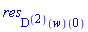 res[((D@@2)(w))(0)]