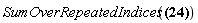 Physics:-SumOverRepeatedIndices(Omega[beta, lambda]*F[alpha, `~lambda`]*N[`~alpha`]*N[`~beta`])