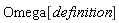Omega[definition]