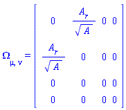 Omega[mu, nu] = Matrix(%id = 18446744078458956246)