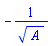 -1/A(r)^(1/2)
