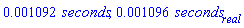 0.1092e-2*seconds, 0.1096e-2*seconds[real]