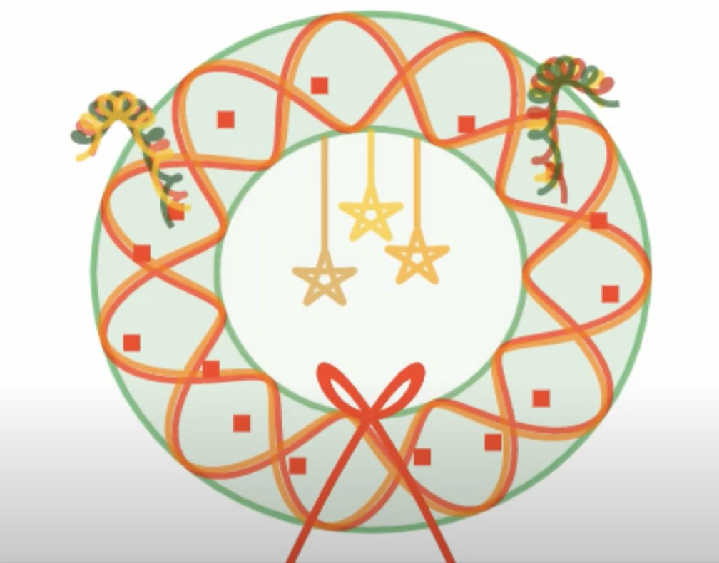 Christmas Wreath in Maple Learn