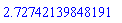 HFloat(2.7274213984819053)