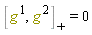Physics:-AntiCommutator(g[`~1`], g[`~2`]) = 0