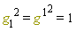 g[1]^2 = g[`~1`]^2 and g[`~1`]^2 = 1