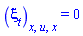 diff(diff(diff(xi[t](x, t, u), u), x), x) = 0