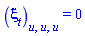 diff(diff(diff(xi[t](x, t, u), u), u), u) = 0