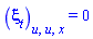 diff(diff(diff(xi[t](x, t, u), u), u), x) = 0