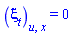 diff(diff(xi[t](x, t, u), u), x) = 0
