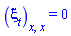 diff(diff(xi[t](x, t, u), x), x) = 0
