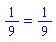 1/9 = 1/9