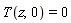 T(z, 0) = 0