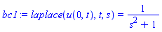 laplace(u(0, t), t, s) = 1/(s^2+1)