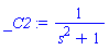 1/(s^2+1)