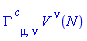 Physics:-Christoffel[`~c`, mu, nu]*V[`~nu`](N)