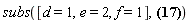 subs([d = 1, e = 2, f = 1], B[d, e, f] = Physics:-d_[d](W[e, f], [N])-Physics:-Christoffel[`~a`, d, e]*W[a, f]-Physics:-Christoffel[`~a`, d, f]*W[a, e])