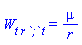 W[t*r*`;`*t] = mu/r
